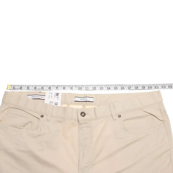 Hiltl NWT 5 Pocket Jean Cut Casual Pants Size 42 x 34 Noah In Beige Cotton Blend